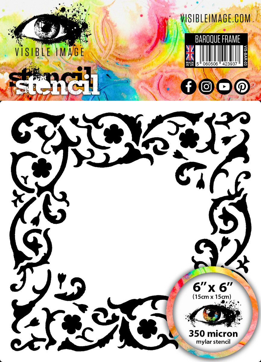 Visible Image - Baroque Frame Stencil