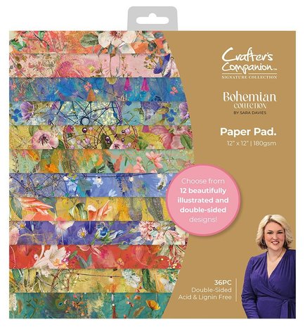 Bohemian Collection 12x12 Inch Paper Pad