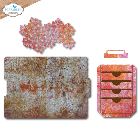 Elizabeth Craft Designs - In the Garden Die Floral Slots File Folder