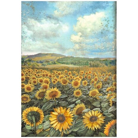 A4 Rice paper packed - Sunflower Art A4 Rice Paper Landscape