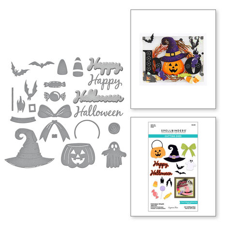 Spellbinders - Halloween Wreath Add-Ons Etched Dies