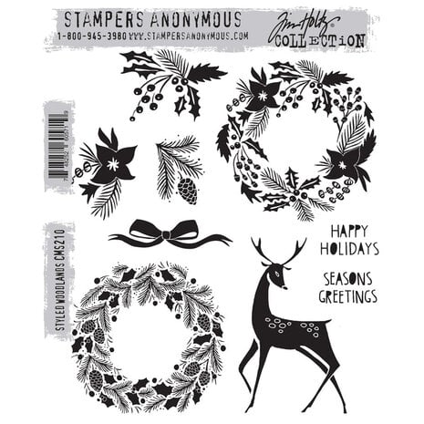 Stampers Anonymous - Styled Woodlands Tim Holtz Cling Stamps