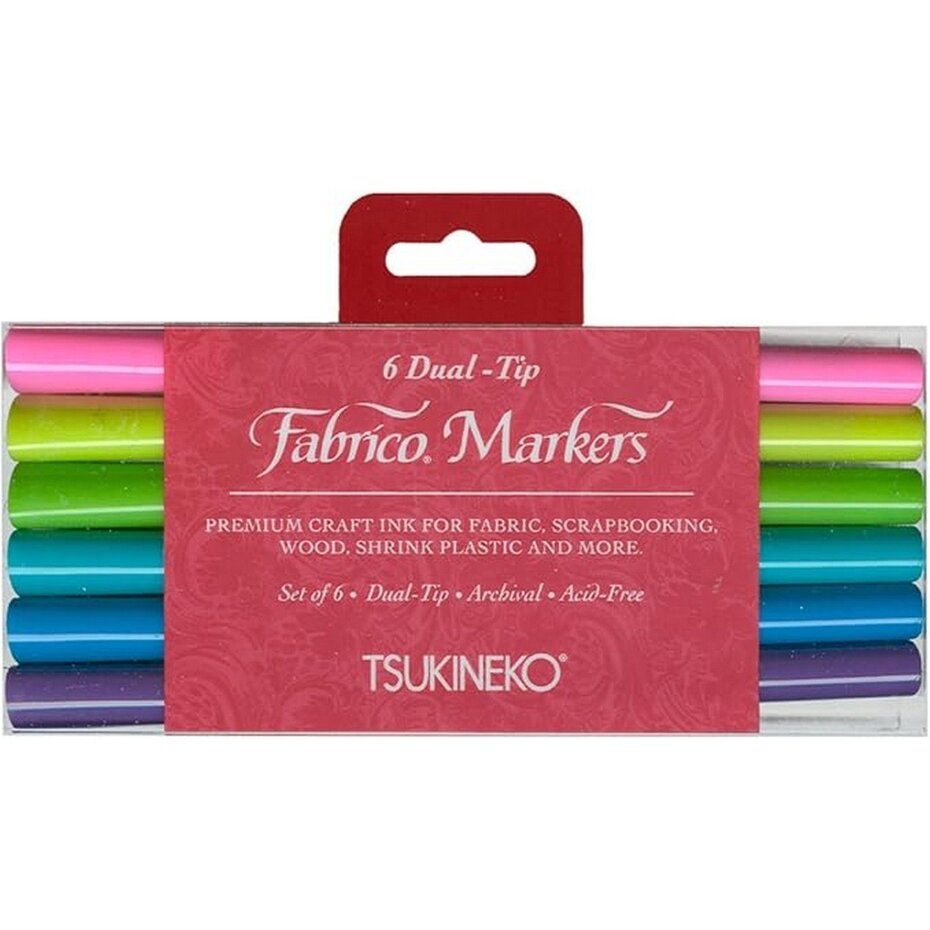 Tsukineko - VersaCraft Fabrico Marker-Set Edelsteine (6 Stück)