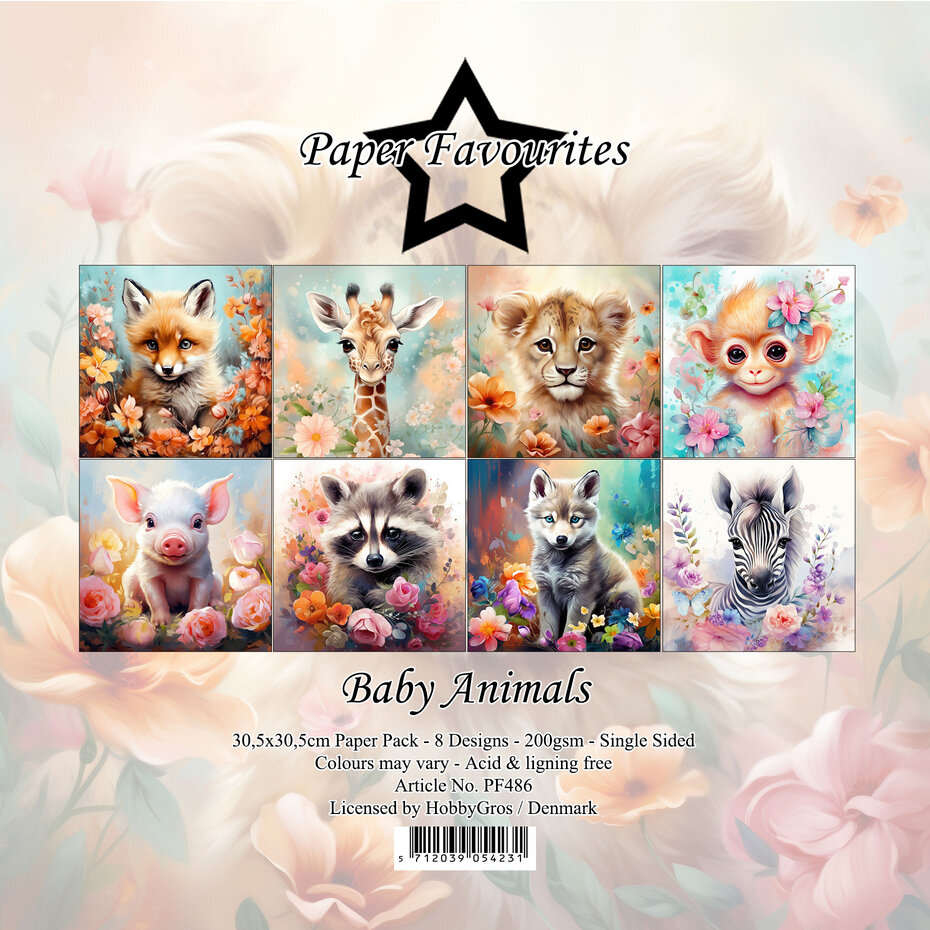 Paper Favourites - Baby Animals 12x12 Inch Paper Pack