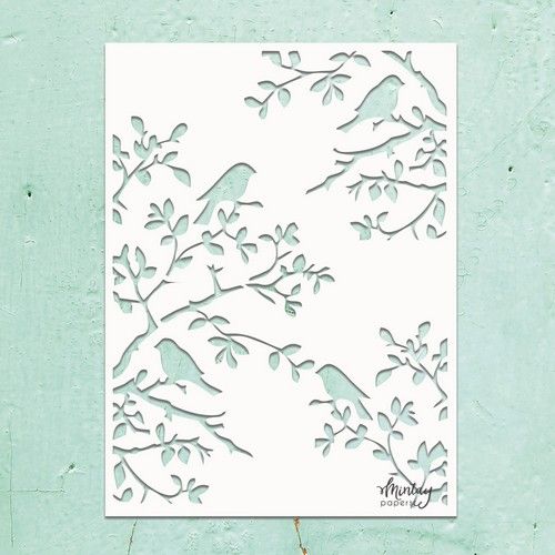 Mintay Kreativa - 6 x 8 Stencil - Birds