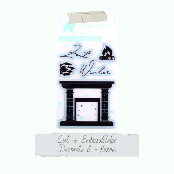 Creative Depot - Cut & Emboss Folder - Decorate it - Kamin - 11,5 x 15,5 cm Creative Depot - Cut & Emboss Folder - Decorate it - Kamin - 11,5 x 15,5 cm