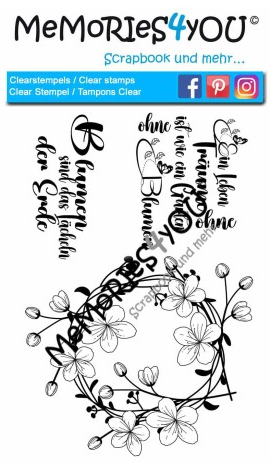 Memories4you A6 Stempel " Blumenkranz " Memories4you A6 Stempel " Blumenkranz "