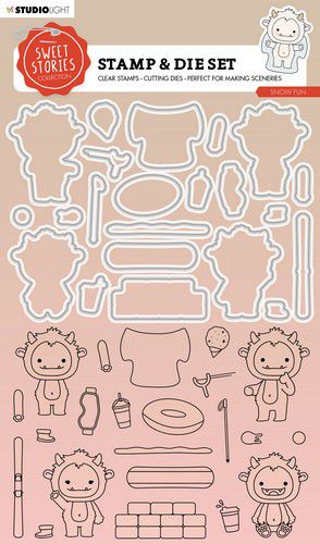 Studio Light Stamp & Cutting Die Sweet Stories nr.66