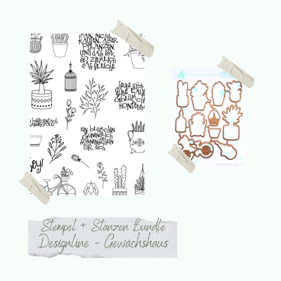 Creative Depot - Bundle - Designline - Gewächshaus - Stempelset & Stanzen