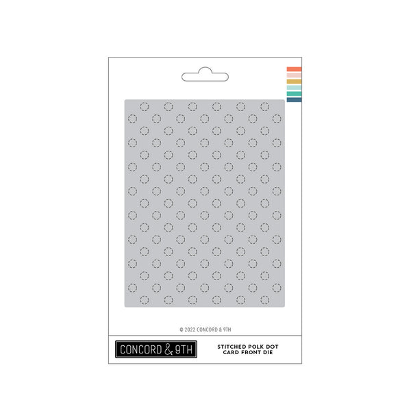 Concord & 9th -  Stitched Polka Dot Card Front Die Concord & 9th -  Stitched Polka Dot Card Front Die