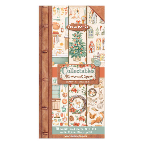 Stamperia - All Around Christmas Collectables 6x12 Inch Paper Pack