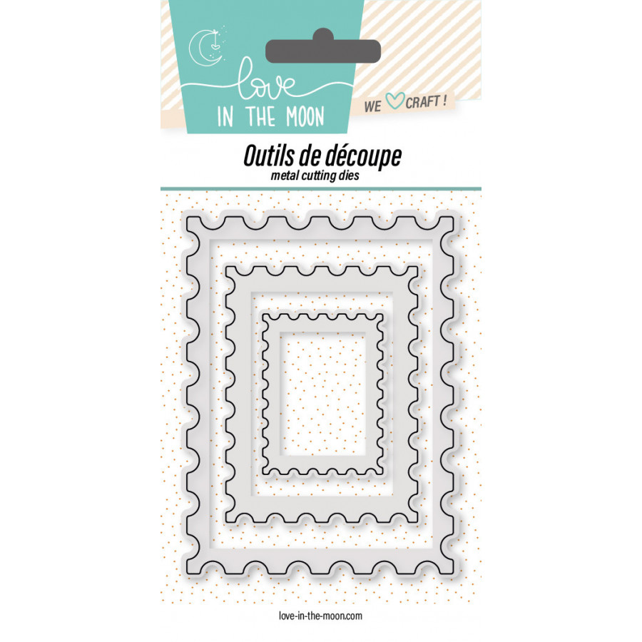 Trio Nested Matrices Esprit Stamps - Love in the moon