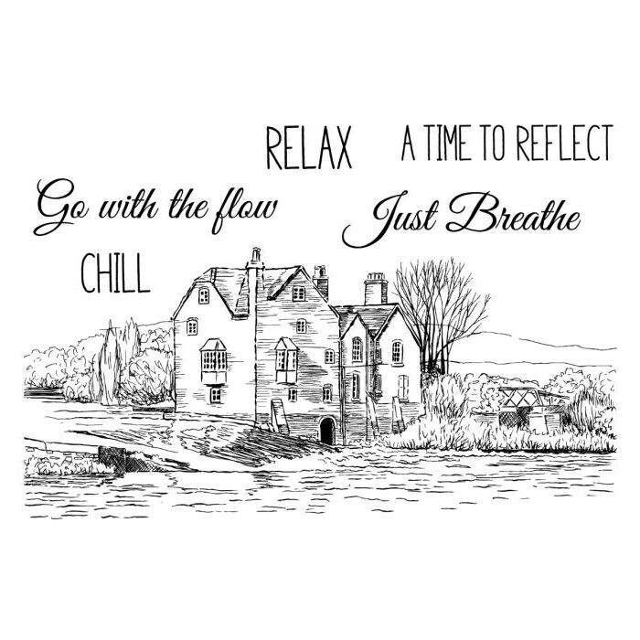 Sheena Douglass - Landscape Collection - Clearstamp - Time to Reflect