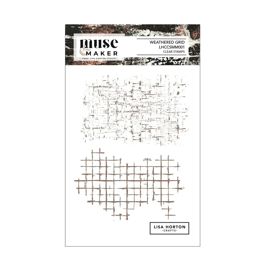 Lisa Horton Crafts - Muse & Maker A6 Clear Stamp Set Weather Grid