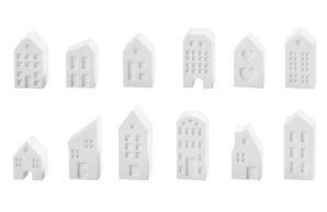 Hobbyfun - Silikonform Häuschen 12 Stück