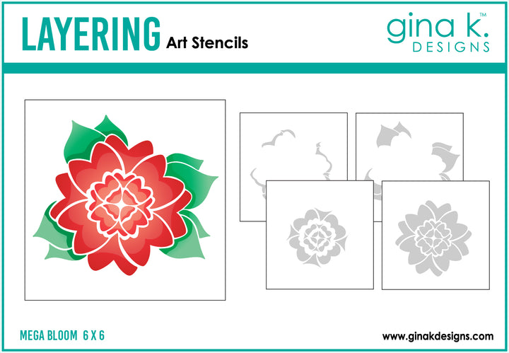Gina K Designs - STENCIL- Mega Bloom Gina K Designs - STENCIL- Mega Bloom
