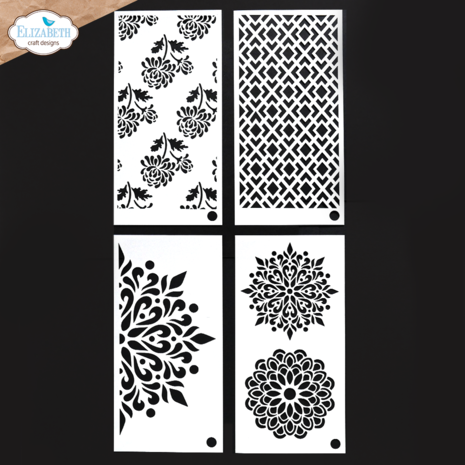 Elizabeth Craft Designs - Journal 1 Stencils Elizabeth Craft Designs - Journal 1 Stencils