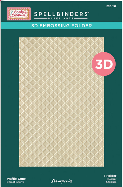 Spellbinders / Stamperia - 3D Embossing folder Waffle Cone