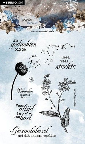 Studio Light Clear Stamp In Loving Memory nr.561
