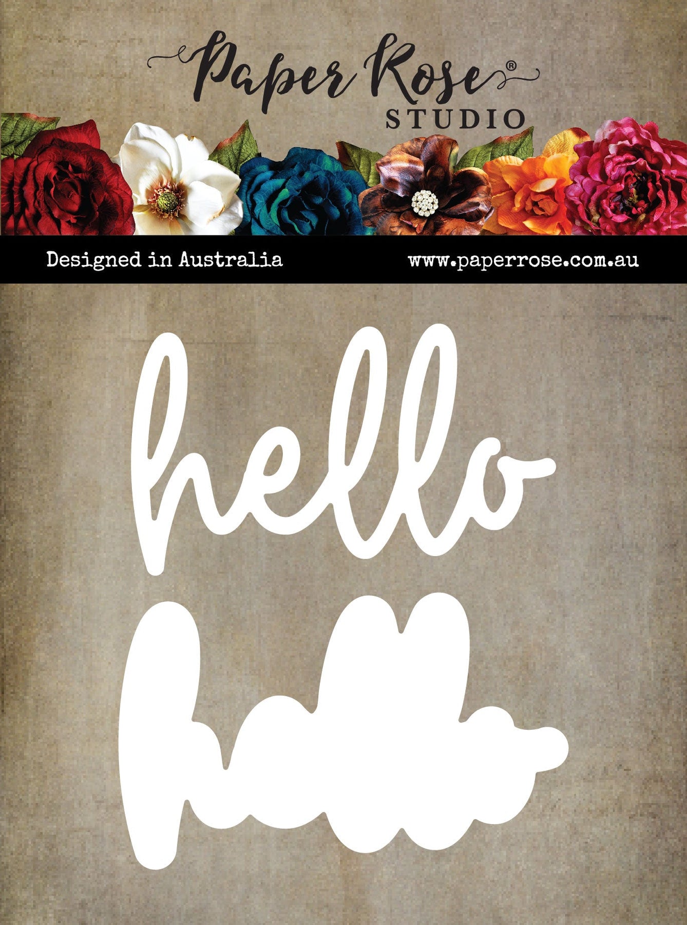 Paper Rose - Hello Layered Metal Cutting Die