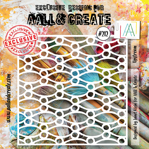 AALL & Create - Stencil 6x6 Inch Upstream AALL & Create - Stencil 6x6 Inch Upstream