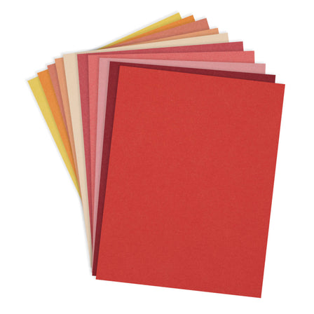 Spellbinders - Warm Assortment ColorWheel Cardstock 8.5" x 11" - 20 Sheets