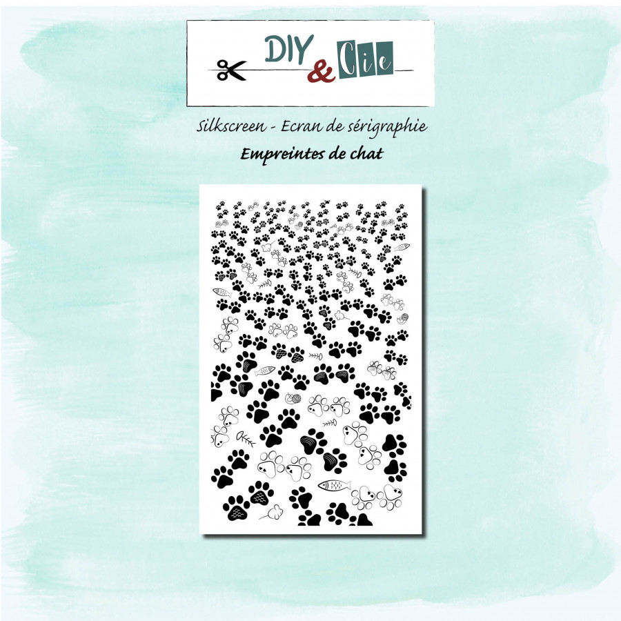 Silkscreen : Empreintes de chat - DIY and Cie
