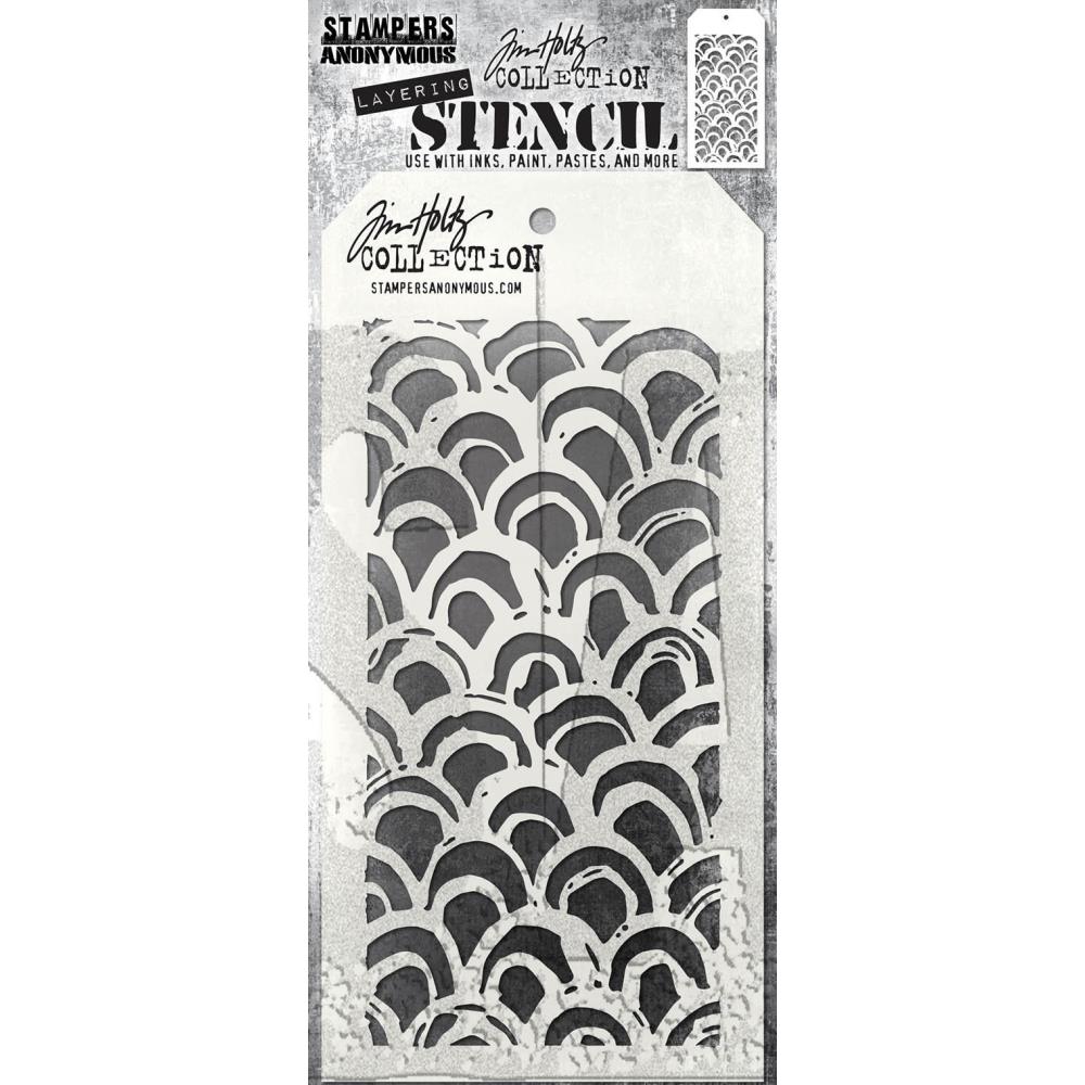 Tim Holtz Layered Stencil 4.125"X8.5" - Brush Arch  Tim Holtz Layered Stencil 4.125"X8.5" - Brush Arch