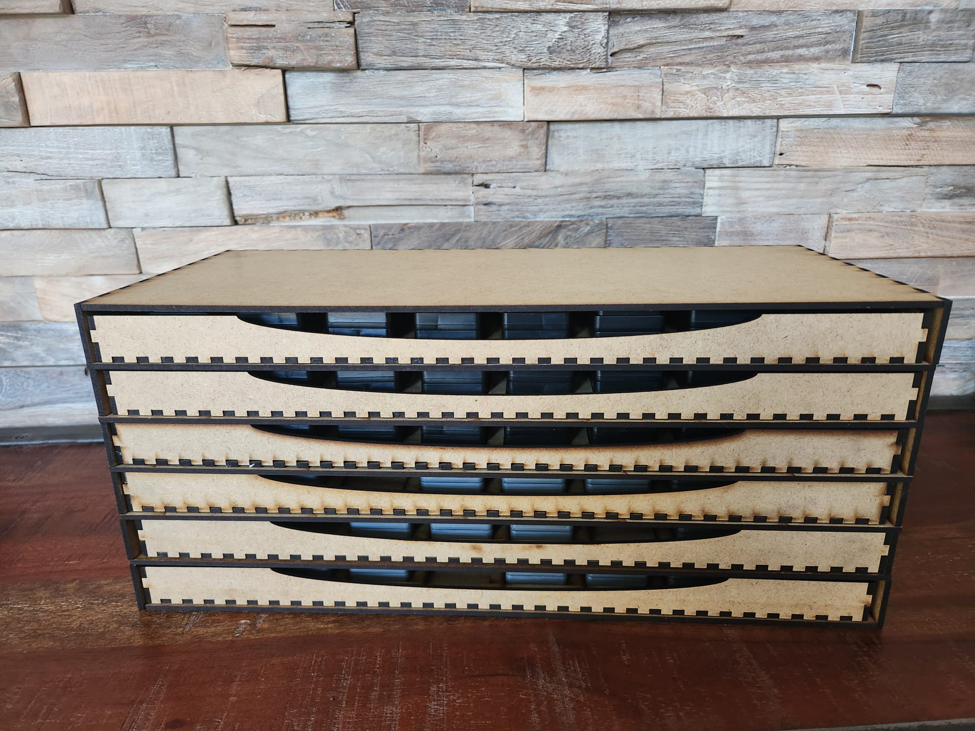 Regal für Mini Oxide Pads / Cube mit 6 Schubfächern für 144 Farben 