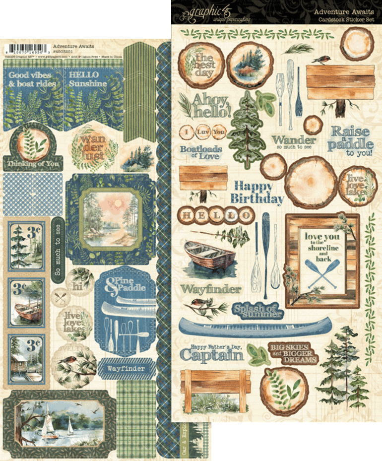 Graphic 45 - Adventure Awaits Sticker Set