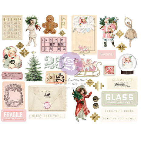 Prima Marketing - Christmas Market Chipboard
