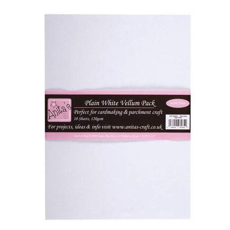 Anita's - A4 Parchment Vellum Plain White (10pk)