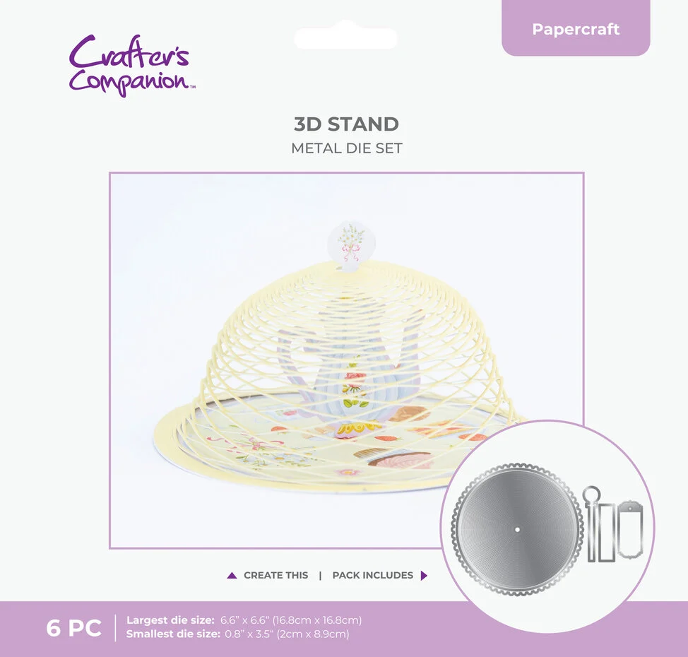 Crafters Companion - Cake Stand Metal Die 3D Stand