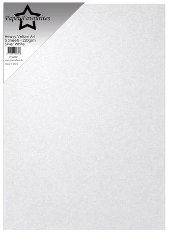 Paper Favourites - Heavy Vellum Paper "Silver White"