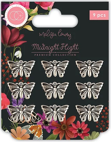 craft-consortium-midnight-flight-metal-charms-moth craft-consortium-midnight-flight-metal-charms-moth