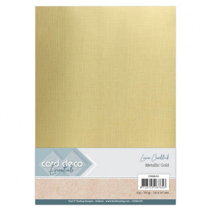 Gold - Metallic Leiennkarton von Card Deco