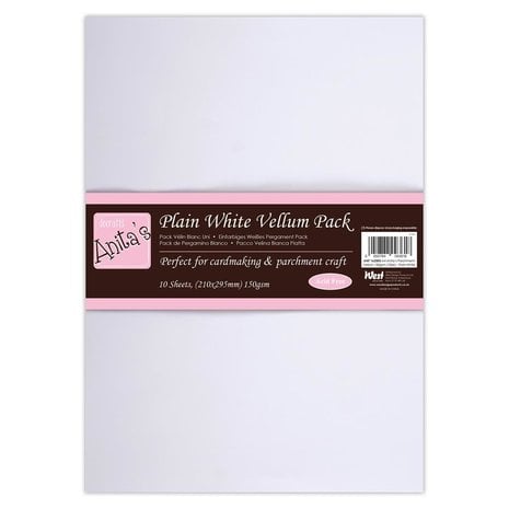 Anita's - A4 Parchment Vellum Plain White (10pcs)