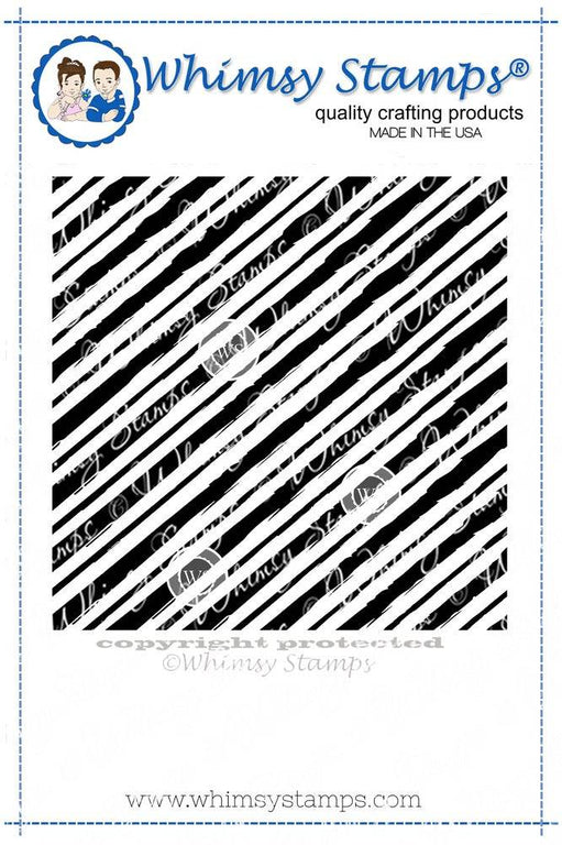 Whimsy Stamps - Brushed Stripes Background Rubber Cling Stamp Whimsy Stamps - Brushed Stripes Background Rubber Cling Stamp