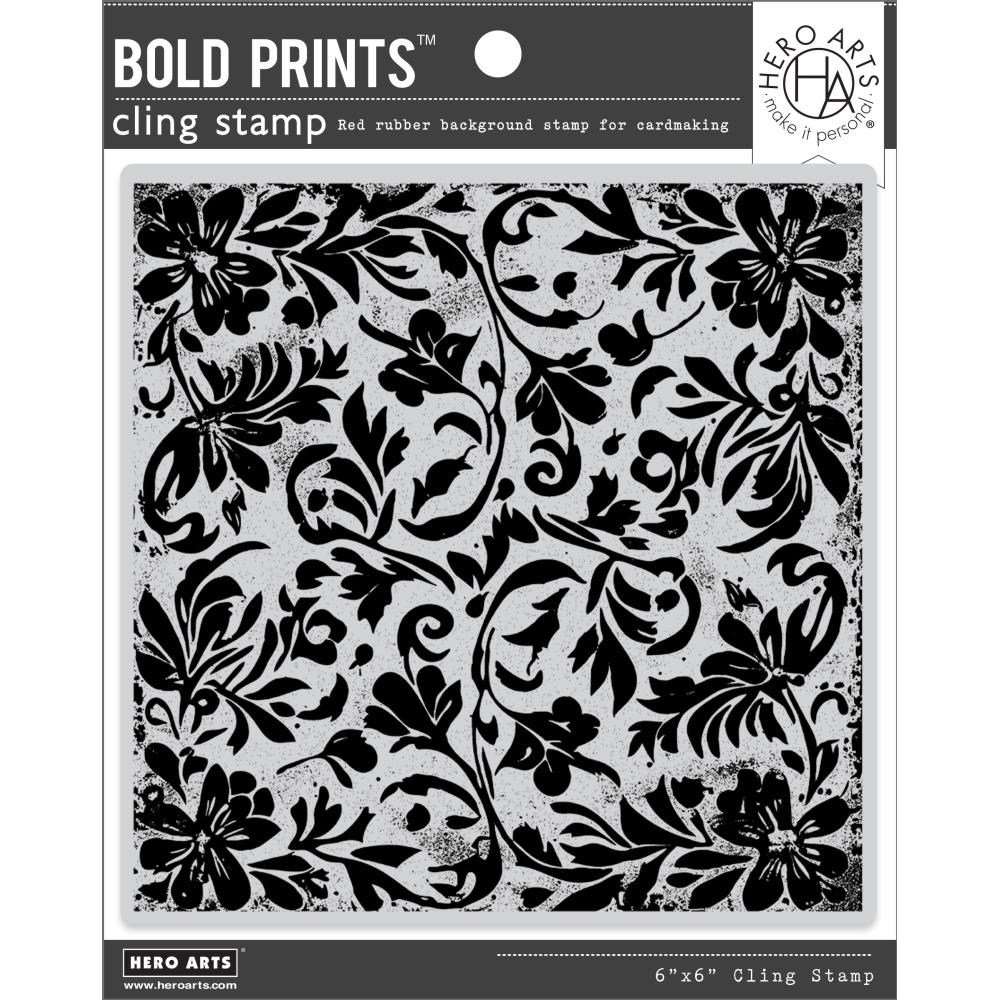 Hero Arts Cling Stamp 6"X6" - Abstract Poinsettia Bold Prints  Hero Arts Cling Stamp 6"X6" - Abstract Poinsettia Bold Prints