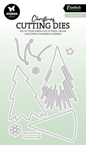 Studio Light Cutting Dies Christmas trees Essentials nr.844