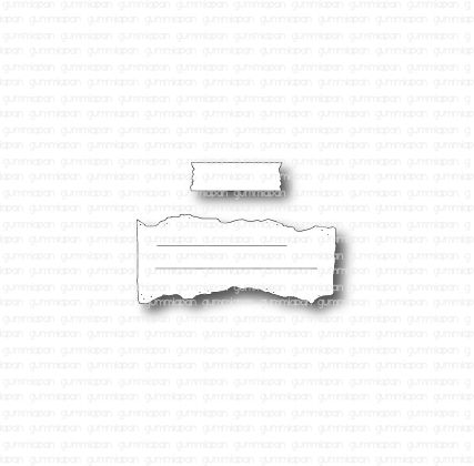 Gummiapan - Ripped Piece Of Paper With Tape