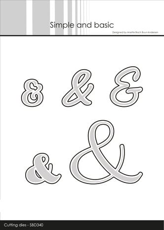 Simple and Basic - Ampersand Outline for SBC161 Cutting Dies