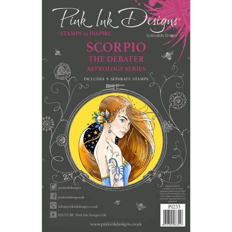 Pink Ink Designs Scorpio 6 in x 8 in Clear Stamp Set Pink Ink Designs Scorpio 6 in x 8 in Clear Stamp Set