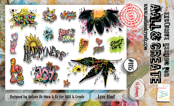 AALL and Create - Stamp Set A6 Love Blast
