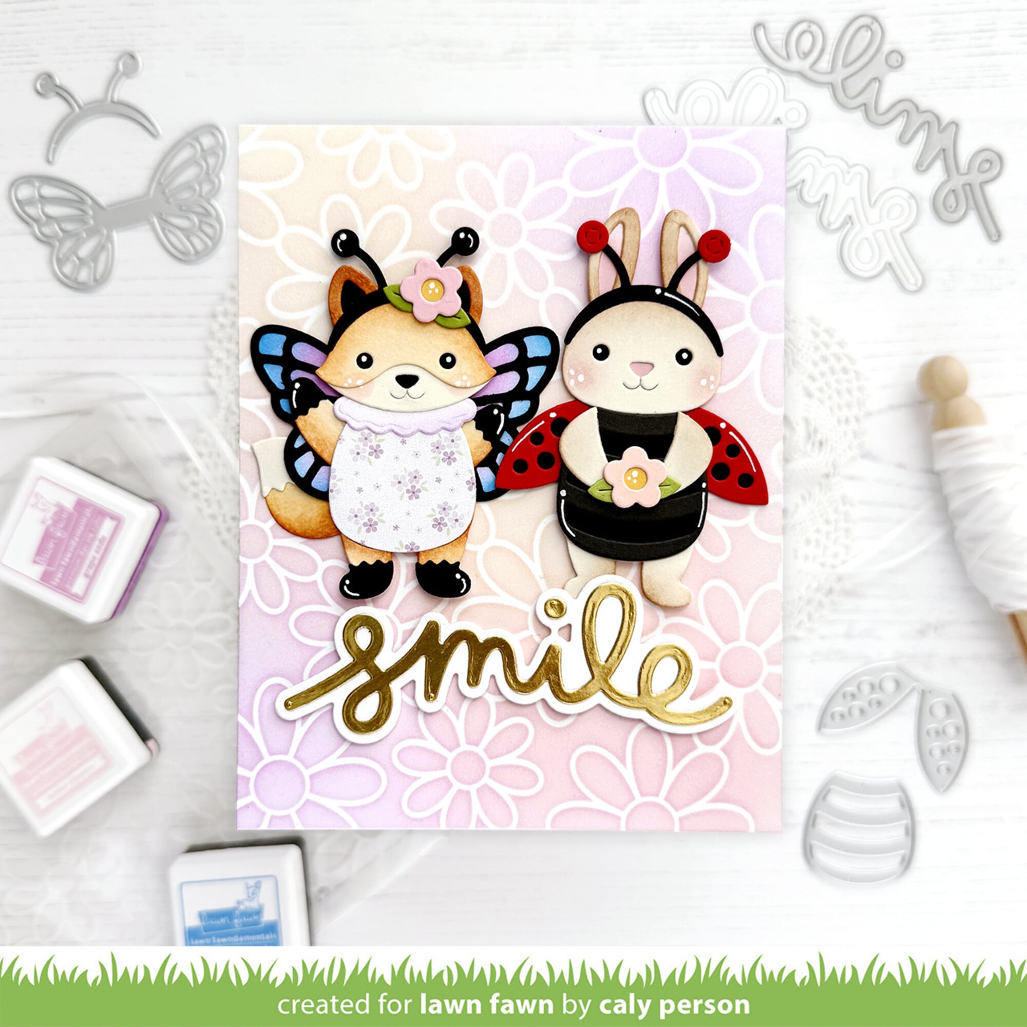 Lawn Fawn - Build-A-Critter Bug Costumes Stand-Alone Die