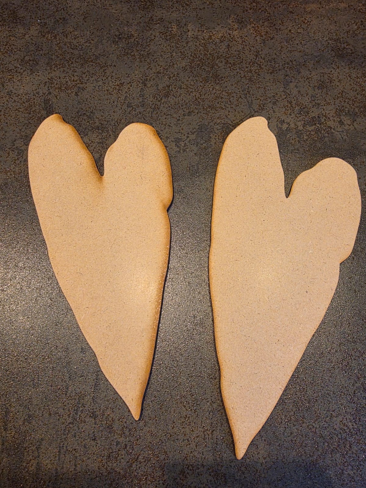 MDF - Herz - 2 Stück Kopie