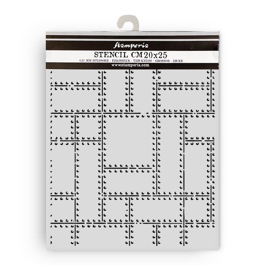 Stamperia - A New Beginning Thick Stencil 20x25cm Metal Plates