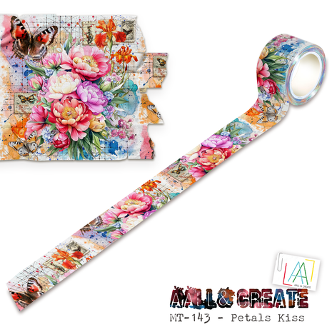 AALL & Create - Colourburst Botanicals Washi Tape Petals Kiss