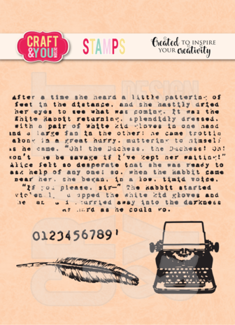 Craft & You Design - Typewriter Stamps