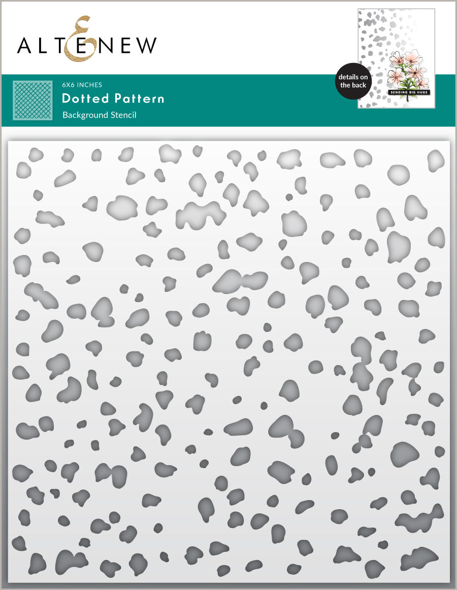 Altenew -  Dotted Pattern Background Stencil  Altenew -  Dotted Pattern Background Stencil